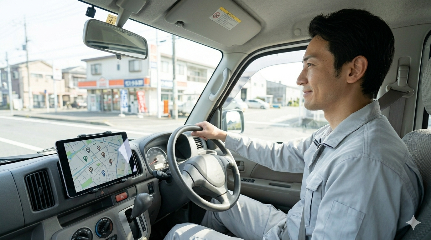 サービスエンジニア 社用車 移動 フィールドワーク