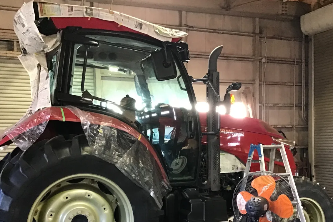 阿部農機株式会社_九戸支店_整備風景