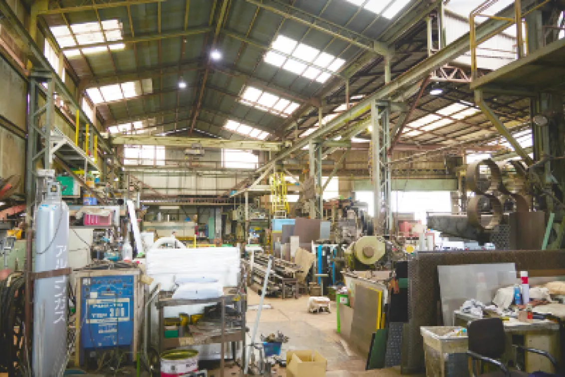 神央設備株式会社＿倉見工場＿工場風景