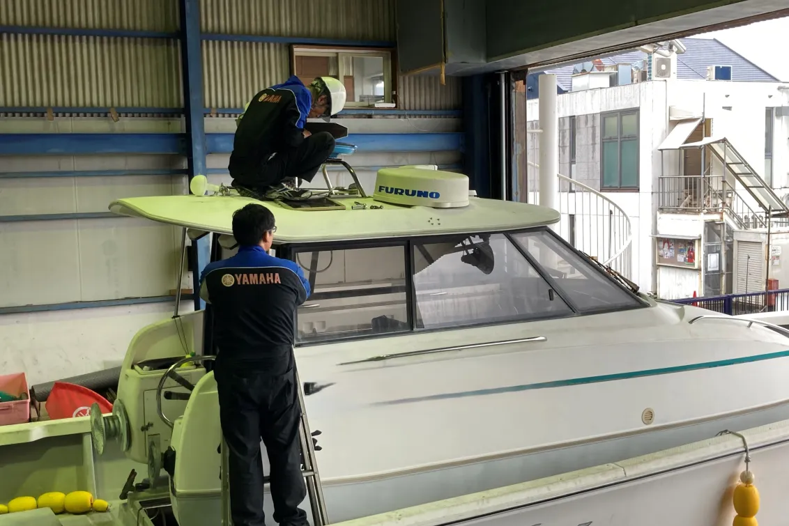 株式会社京瀧_マリーナ事業所（マリーナシーホース）_整備風景