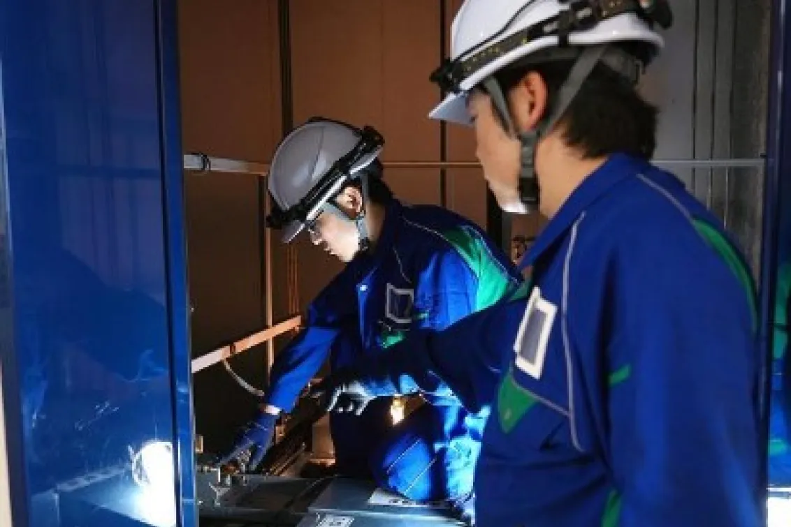 阪神輸送機株式会社_品川営業所_研修風景