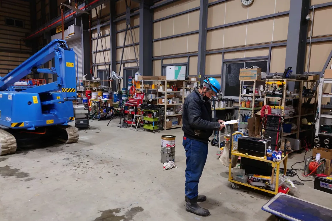 株式会社電動舎_恵庭営業所_整備風景