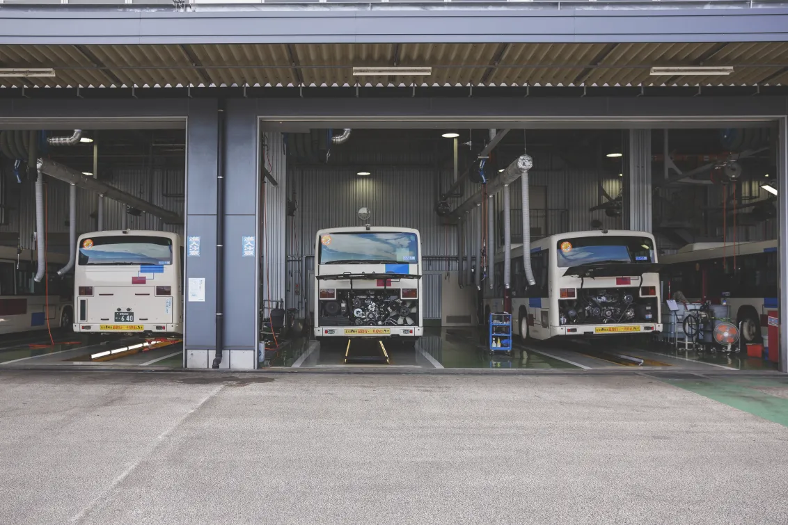 しずてつジャストライン株式会社_西久保営業所_工場風景