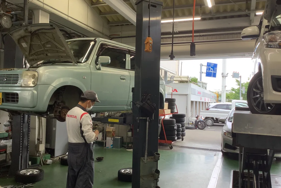 ホンダ_株式会社ホンダオートいわき_植田店_整備風景