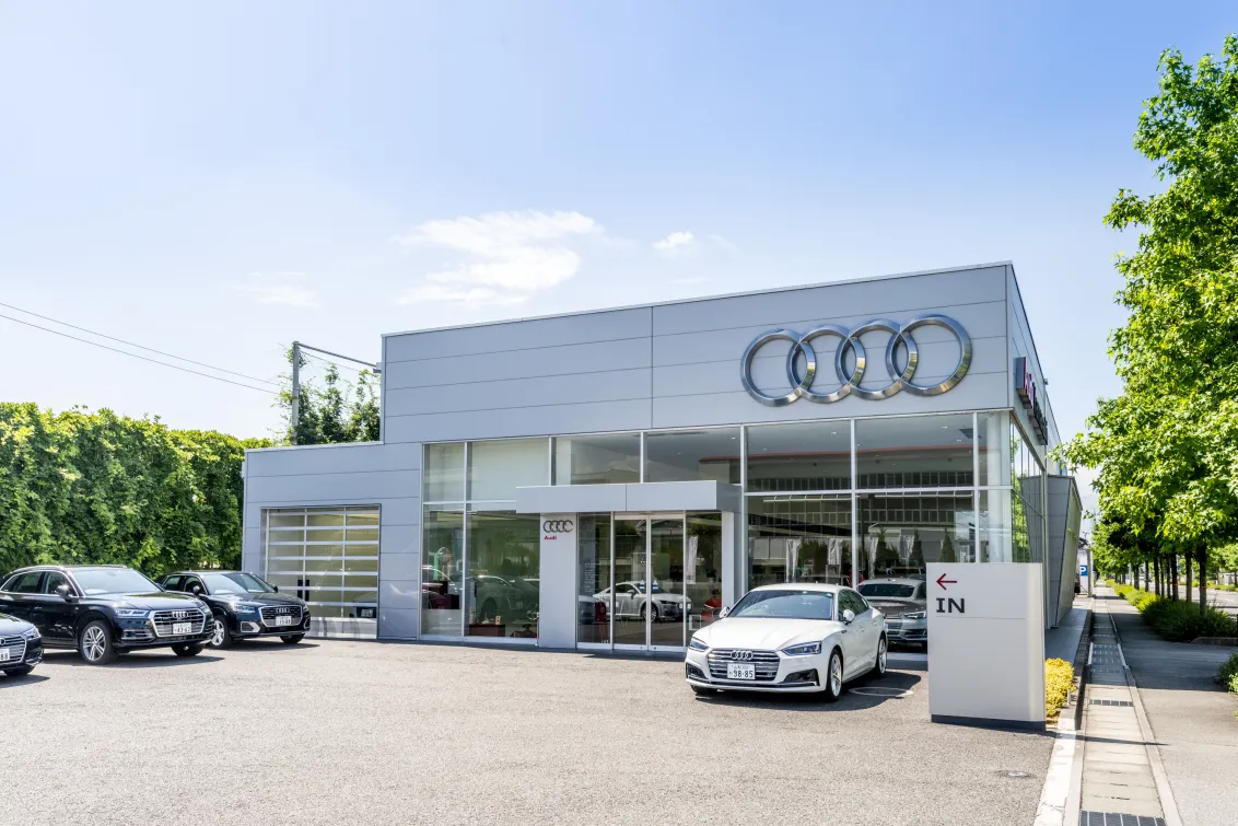 アウディ_株式会社羽中田自動車工業_Audi 山梨_店舗外観