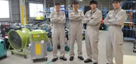 株式会社レンタルのニッケン_北上営業所_整備工場とスタッフ