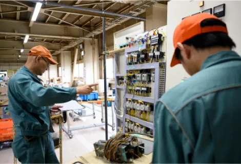 北海道富士電機株式会社　作業背景
