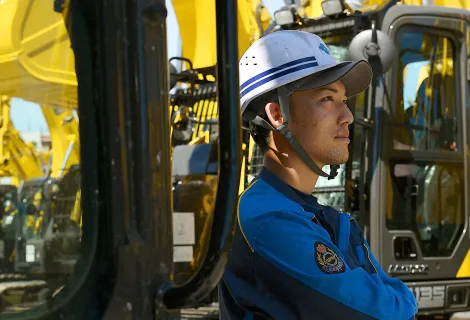 住友建機販売株式会社_北近畿支店_整備風景