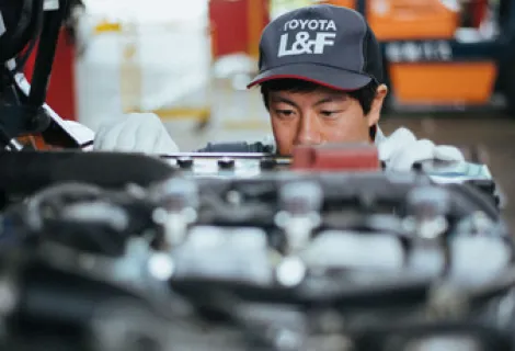 トヨタL＆F広島株式会社　作業背景