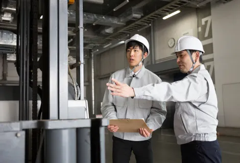 住友ナコフォークリフト株式会社_郡山営業所_作業風景