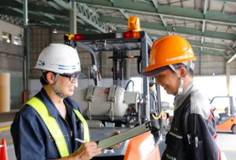 トヨタL＆F広島株式会社　作業背景