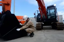 日立建機日本株式会社_関東甲信越支社_ 埼玉支店_埼玉東営業所_整備風景