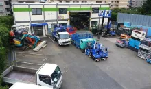 株式会社レンタルのニッケン_東京北営業所_建機整備風景