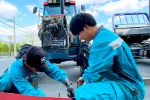 株式会社五十嵐商会　農業機械整備背景